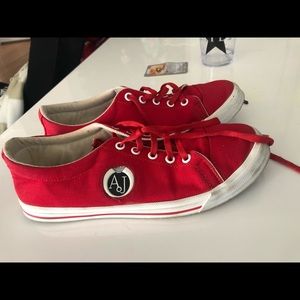 Giorgio Armani red shoes size 7